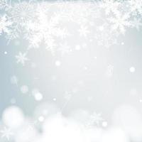 Chrismas winter background with snowflakes.Holiday greeting with snowflake background. vector