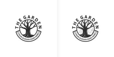 referencia de logotipo de jardín para empresas vector