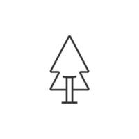 icono de árbol simple sobre fondo blanco vector