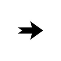 icono simple de flecha y dirección vector