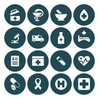 medical and health simple icon vector