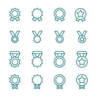 medal and award simple icon vector