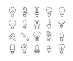 simple light bulb icon for lighting vector