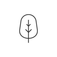 icono de árbol simple sobre fondo blanco vector