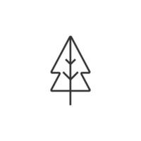 simple tree icon on white background vector
