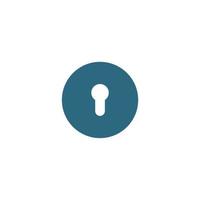 simple lock and padlock icon vector