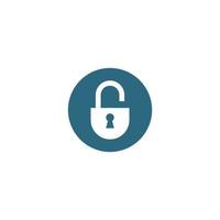 simple lock and padlock icon vector