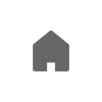 simple house icon on white background vector