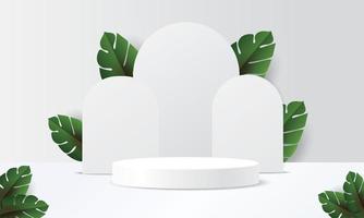 podio mínimo maqueta oscuro blanco moderno fondos stand pantalla estudio vector