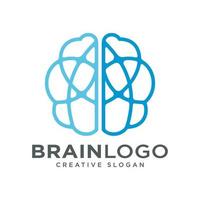 Brain Logo Design Vector Template