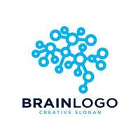 Brain Logo Design Vector Template