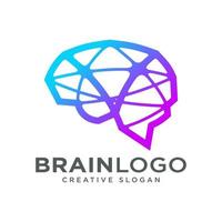 plantilla de vector de diseño de logotipo de cerebro