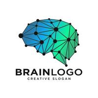 plantilla de vector de diseño de logotipo de cerebro