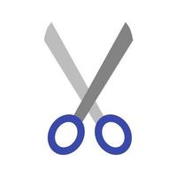 Scissors Flat Multicolor Icon vector