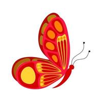 Butterfly II Flat Multicolor Icon vector