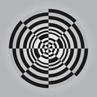 Geometric Circle Illusion Pattern Background Illustration Free Vector