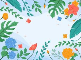 Summer Floral Background vector