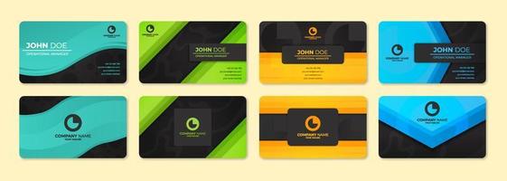 Modern Business Card Template Collections vector