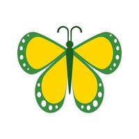 Butterfly Flat Multicolor Icon vector