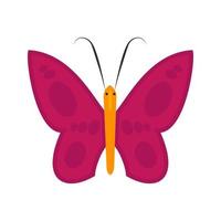 Butterfly Flat Multicolor Icon vector