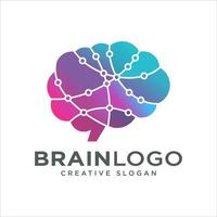 Brain Logo Design Vector Template