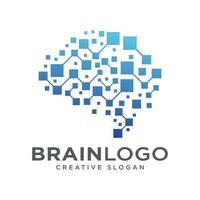 Brain Logo Design Vector Template