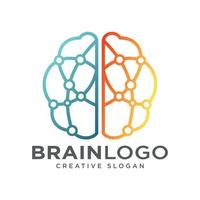 Brain Logo Design Vector Template