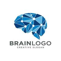 Brain Logo Design Vector Template