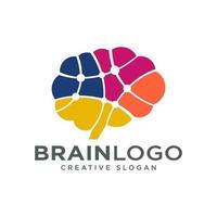 plantilla de vector de diseño de logotipo de cerebro