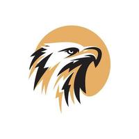 plantilla de vector de logotipo de cabeza de águila