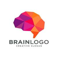 Brain Logo Design Vector Template