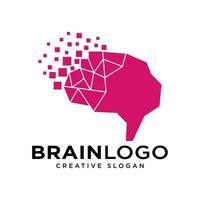 Brain Logo Design Vector Template