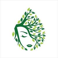 Natural Beauty Logo Vector Illustration