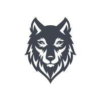 Vintage Wild Wolf Logo Vector Illustration