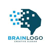 Brain Logo Design Vector Template