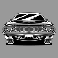 Front view car vector illustration for conceptual design