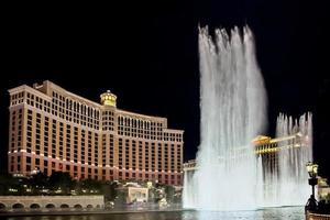 Las Vegas, Nevada, USA, 2010. Caesar's Palace Hotel and Casino at night in Las Vegas photo