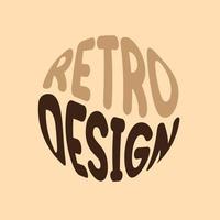 diseño retro typhographi diseño vectorial vector