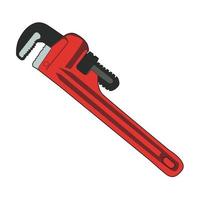 pipe wrench tool illustration vector design