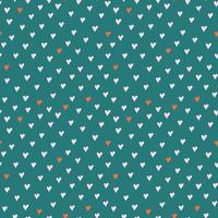 Beautiful seamless pattern with pink and red hearts repeated on dark background. Abstract vector illustration. Cute print for fabric, wallpaper, scrapbook and wrapping paper.