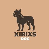 black dog logo vector