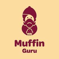 Muffin Guru Logo vector