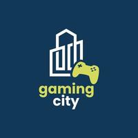 logotipo del juego de la ciudad vector