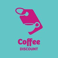 Coffee Discount Logo vector