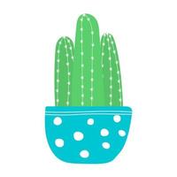 boceto de cactus dibujado a mano para pegatinas, estampados, diseño y decoración. ilustración plana vectorial vector