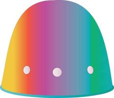 Colorful helmet illustration design vector