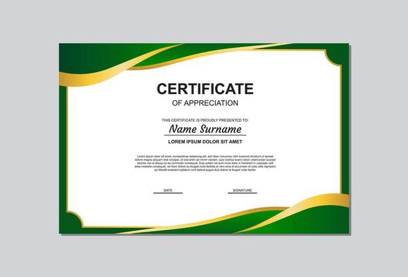 Green Certificate Vector Art, Icons, and Graphics for Free Download
