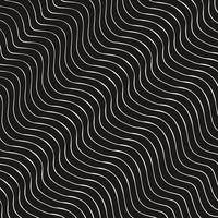 abstract wavy line pattern black white vintage background vector