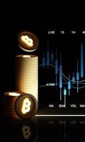 una guía para las personas que ingresan al mercado de criptomonedas con un gráfico de precios y un lápiz y papel de notas para estudiar el fondo de color 3d foto