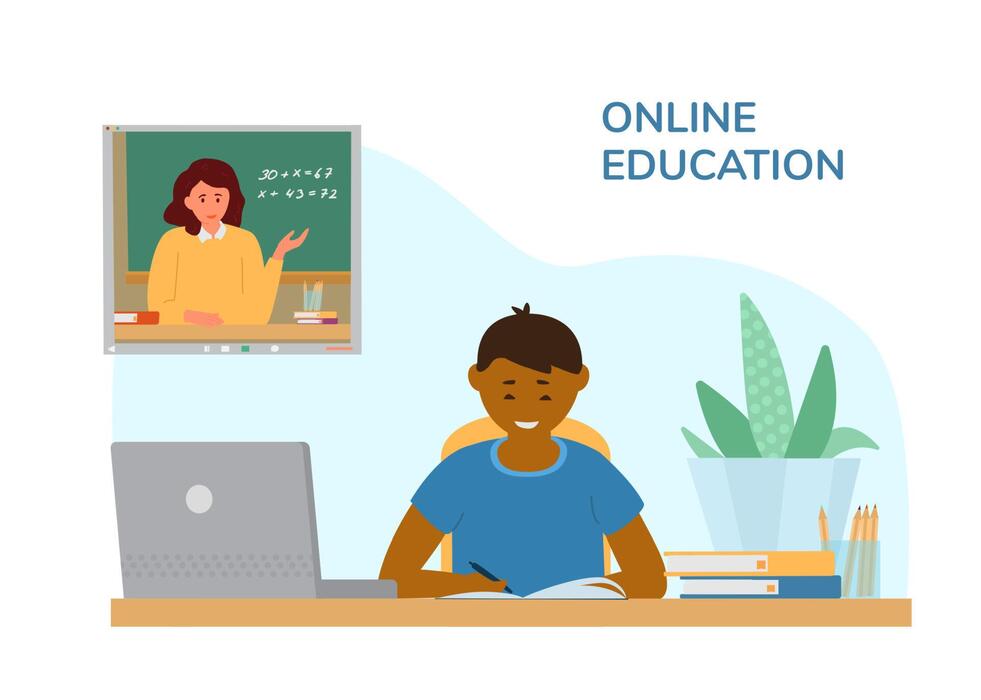 Boy With Laptop Vector Art, Icons, and Graphics for Free Download